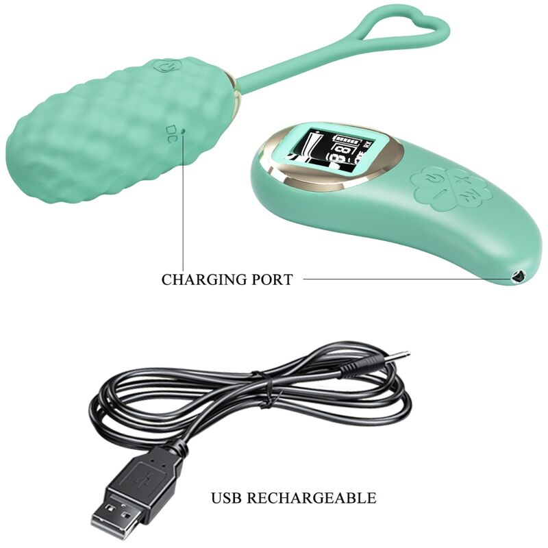 Pretty Love - Vivian Huevo Vibrador Control Remoto Verde