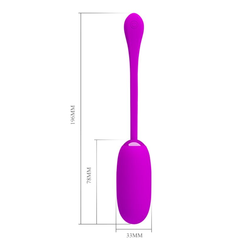Pretty Love - Julius Huevo Vibrador Impermeble & Recargable Morado