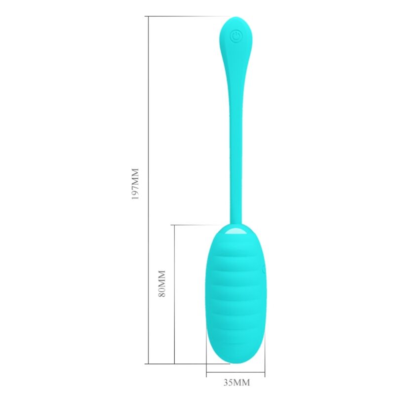 Pretty Love - Kirk Huevo Vibrador Recargable Verde Claro