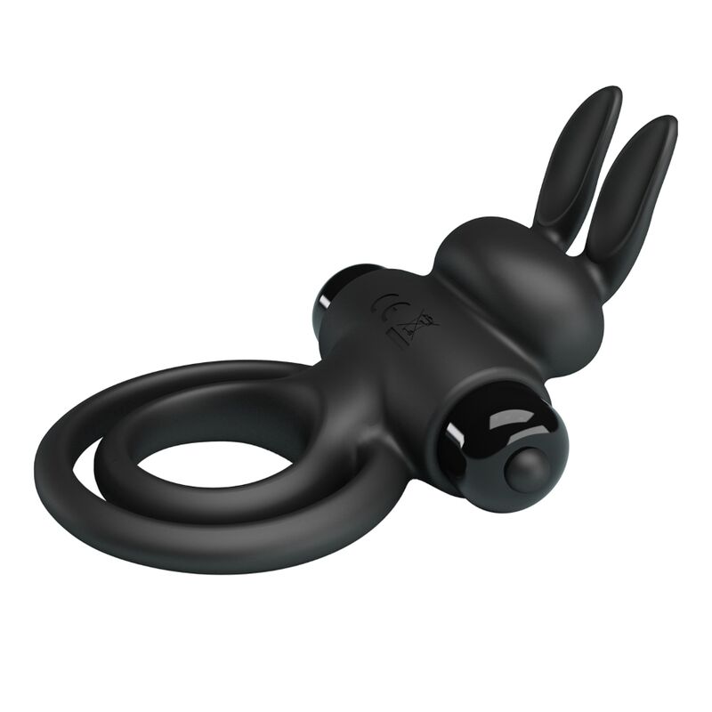 Pretty Love - Anillo Vibrador Iii Conejo Para Pene Negro