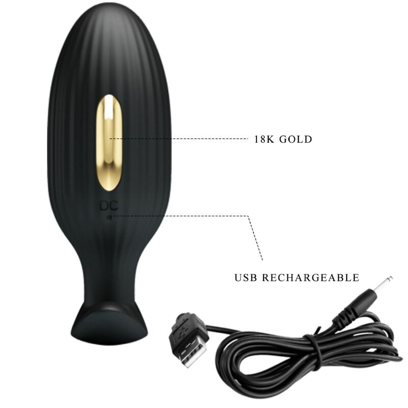 Pretty Love - Jefferson Plug Anal Controlado Por App Negro