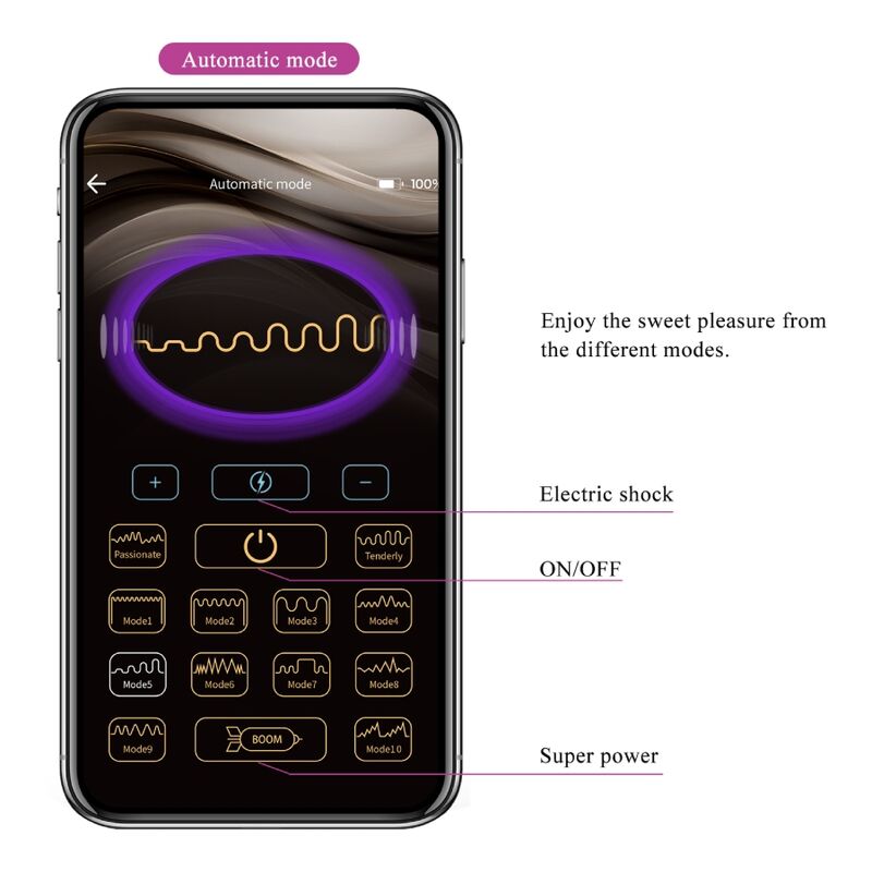 Pretty Love - Jefferson Plug Anal Controlado Por App Negro