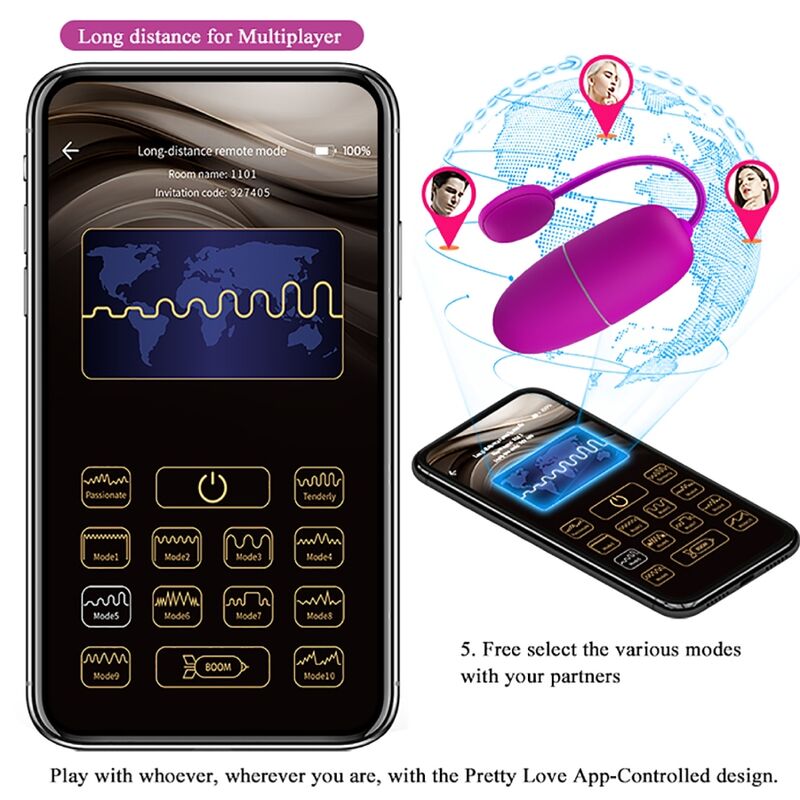 Huevo Vibrador Nymph Con App Movil
