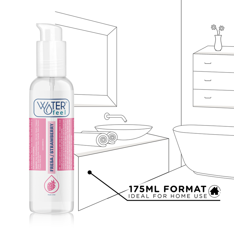 Waterfeel - Lubricante Base Agua Fresa 175 Ml