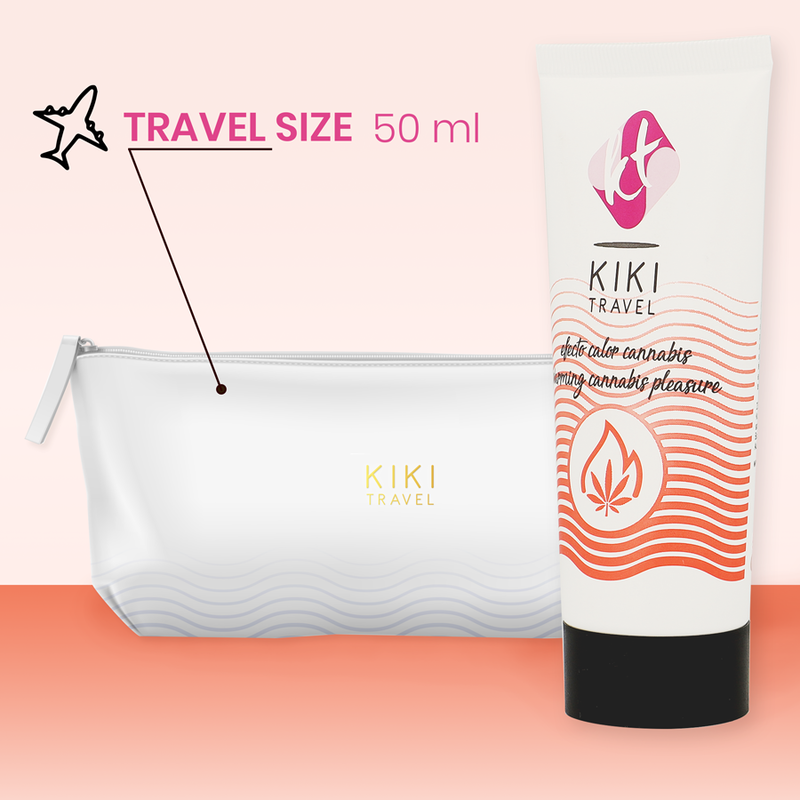 Kikí Travel - Gel Deslizante Sabor A Cannabis Efecto Calor Intenso 50 Ml