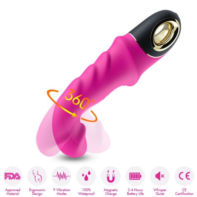 Armony - Joyblade Dildo Vibrador Rotador Fucsia