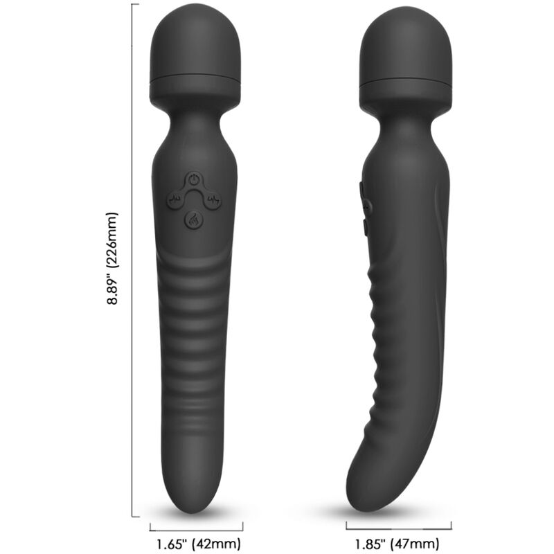 Armony - Mission Masajeador & Vibrador Efecto Calor Negro