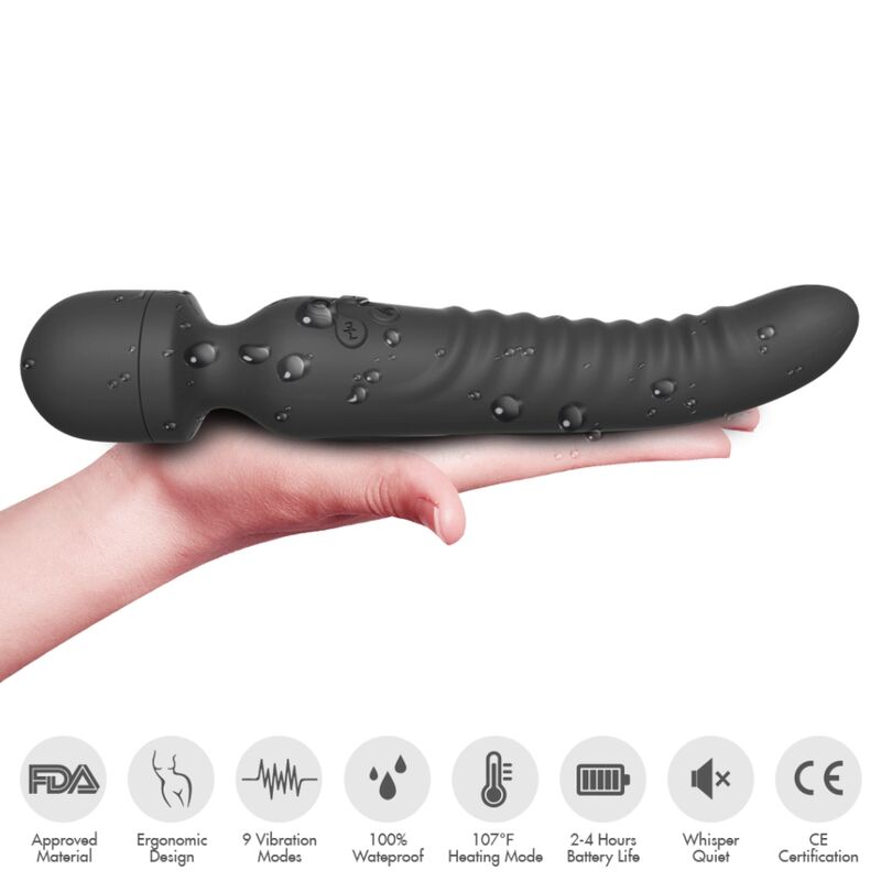 Armony - Mission Masajeador & Vibrador Efecto Calor Negro