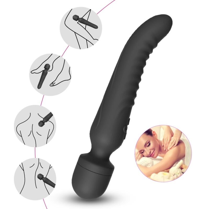 Armony - Mission Masajeador & Vibrador Efecto Calor Negro