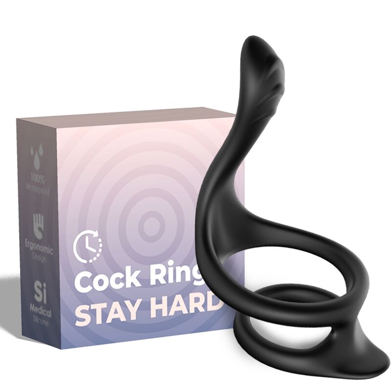 Armony - Tail Anillo Doble Anal Negro
