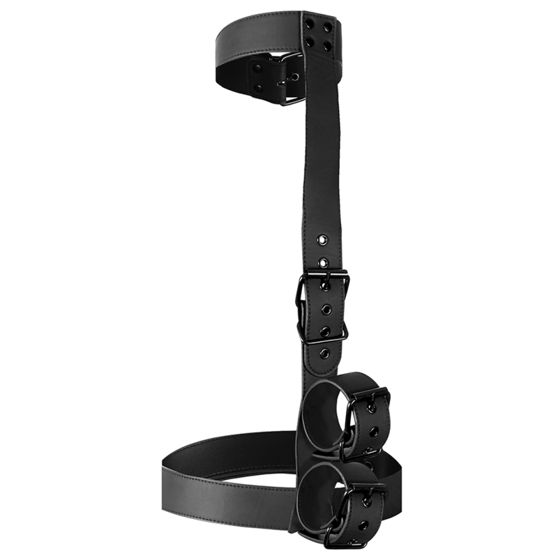 Fetish Submissive Bondage - Conjunto De Sujeción Para El Cuerpo De Cuello Y Muñequeras