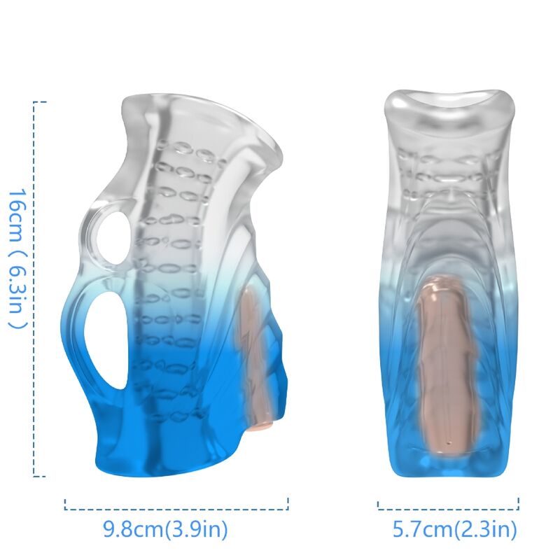 Armony - Masturbator Dedal & Vibrador Azul Degradado
