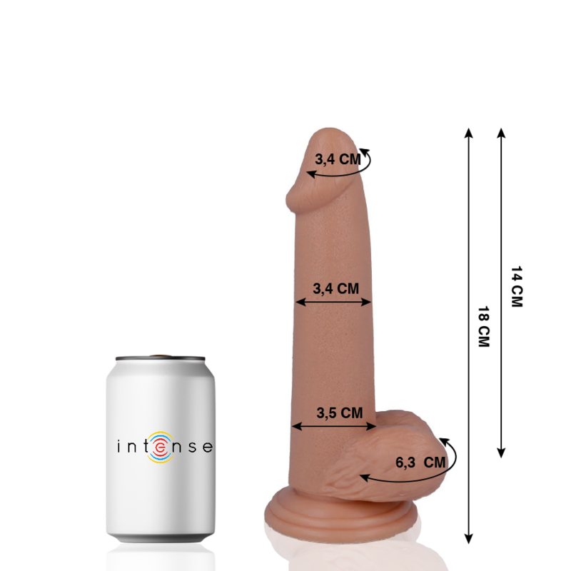 Mr Intense - 10 Pene Realistico 18 Cm -O- 3.4 Cm
