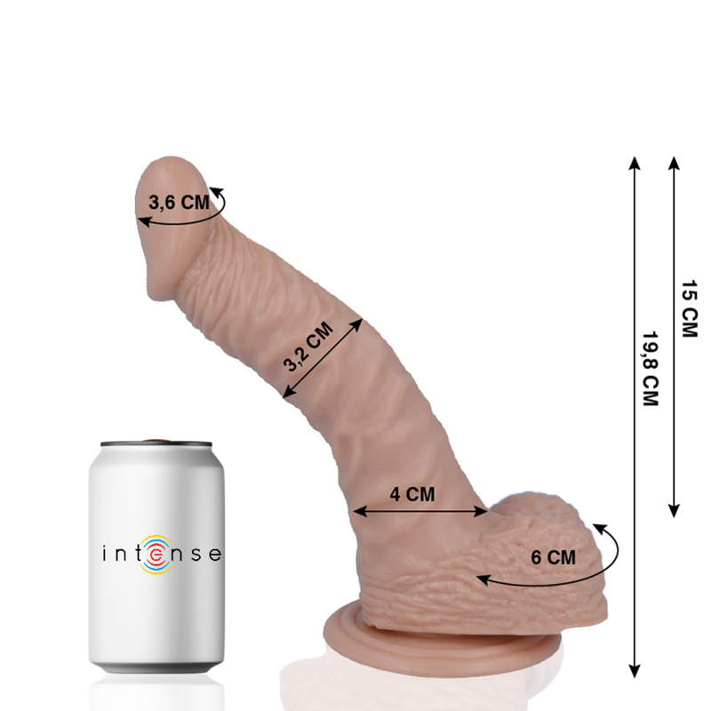 Mr Intense - 18 Pene Realistico 19.8 Cm -O- 3.2 Cm