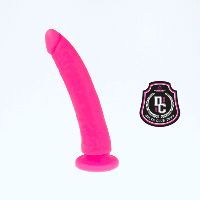 Delta Club - Dildo Realista Rosa Silicona Medica 17 Cm -o- 3 Cm