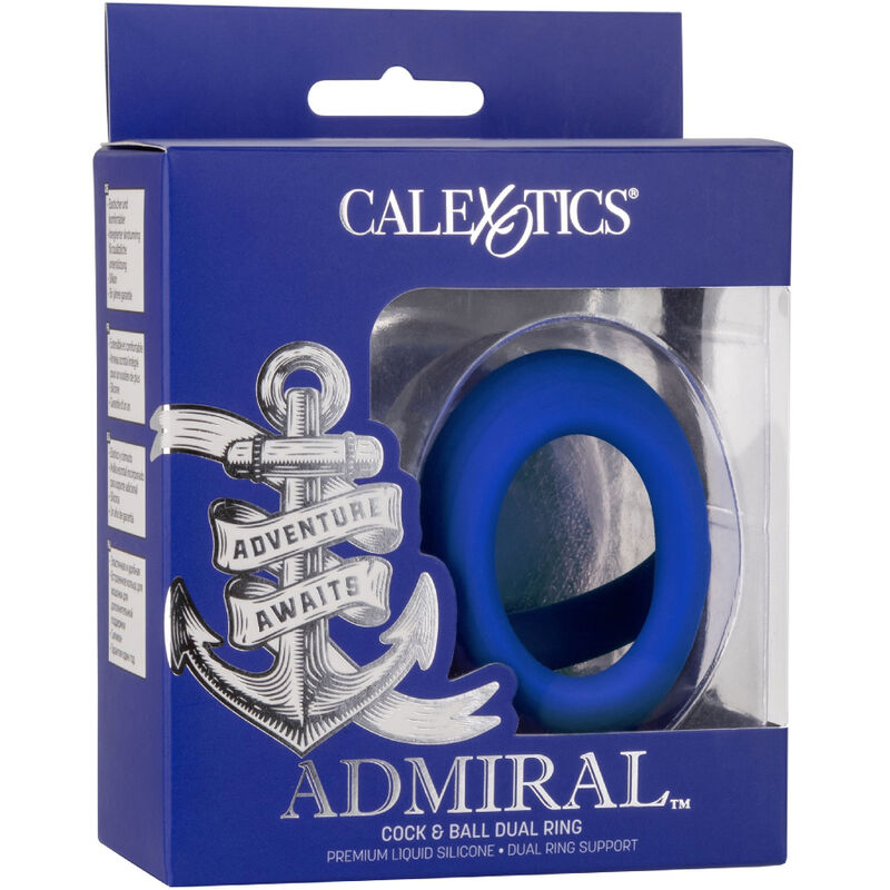 Calexotics - Admiral Cock Ball Doble Anillo Azul