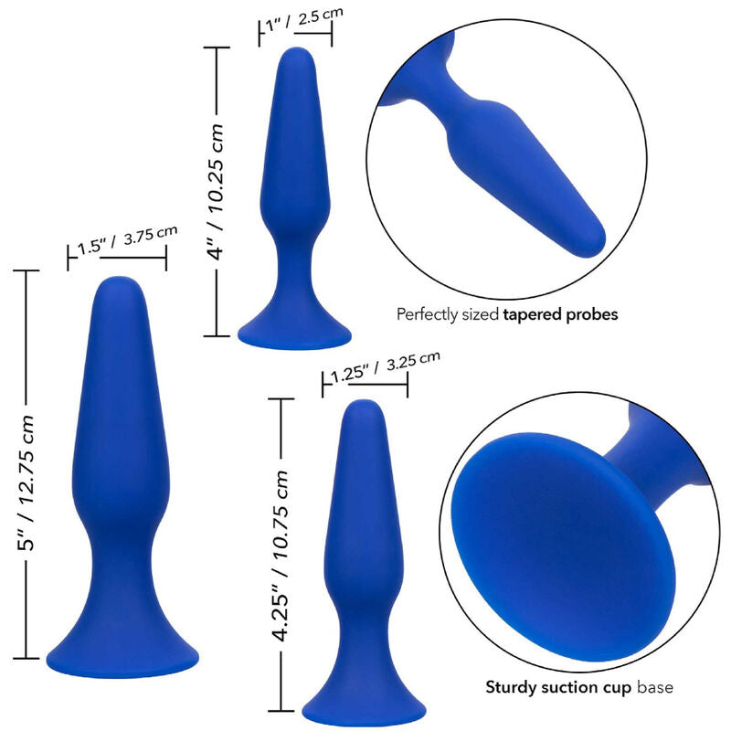 Admiral - Kit 3 Plug Anal Azul