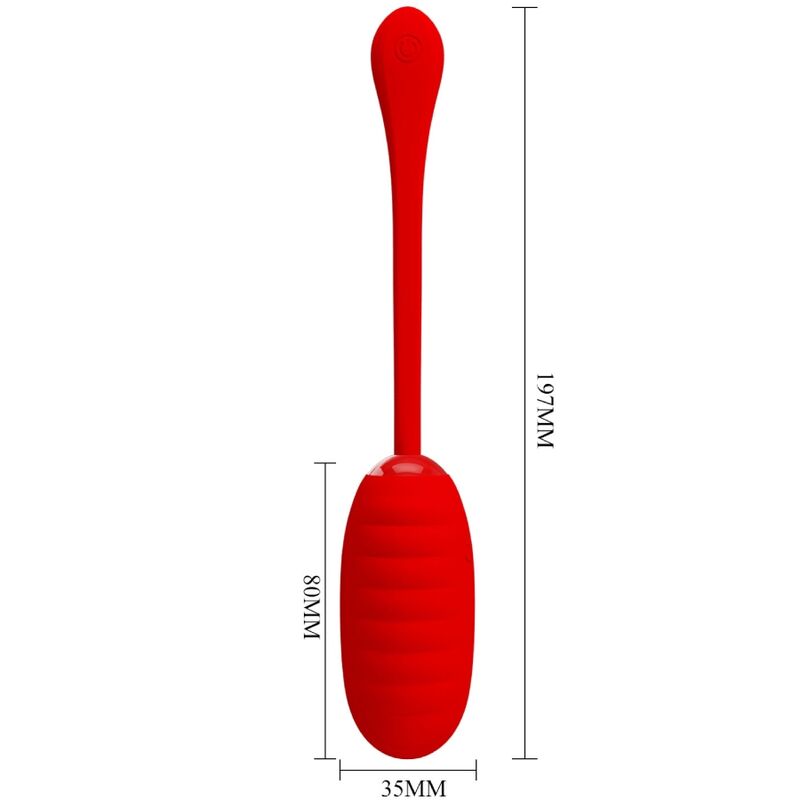 Pretty Love - Kirk Huevo Vibrador Recargable Rojo