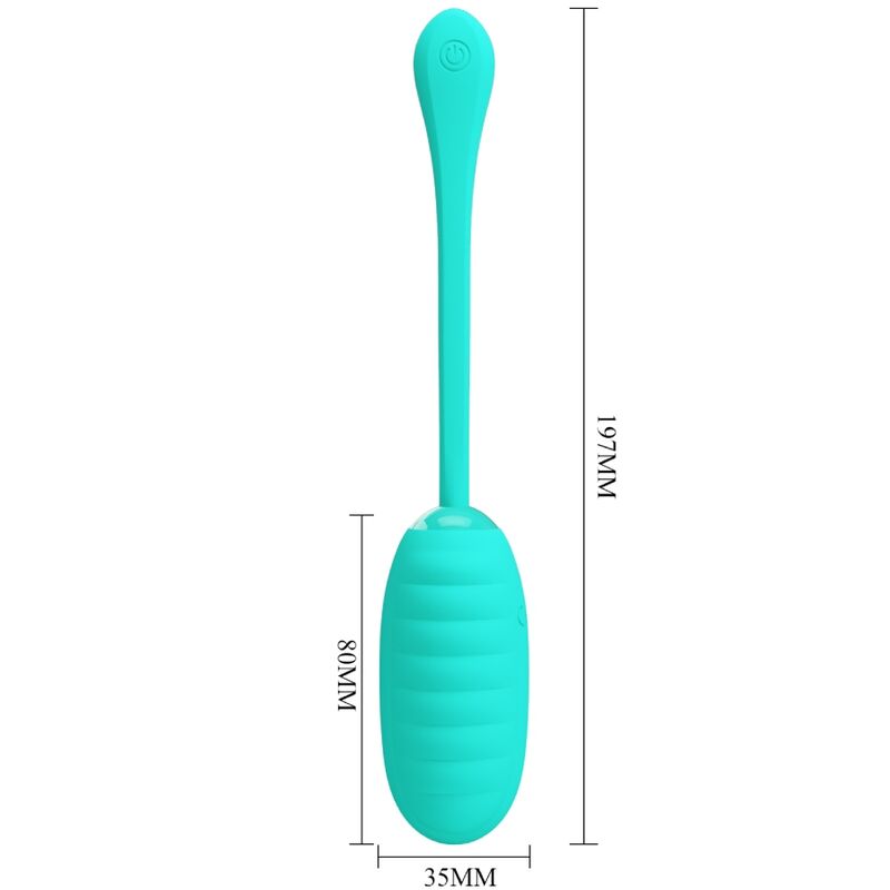Pretty Love - Kirk Huevo Vibrador Recargable Verde Agua