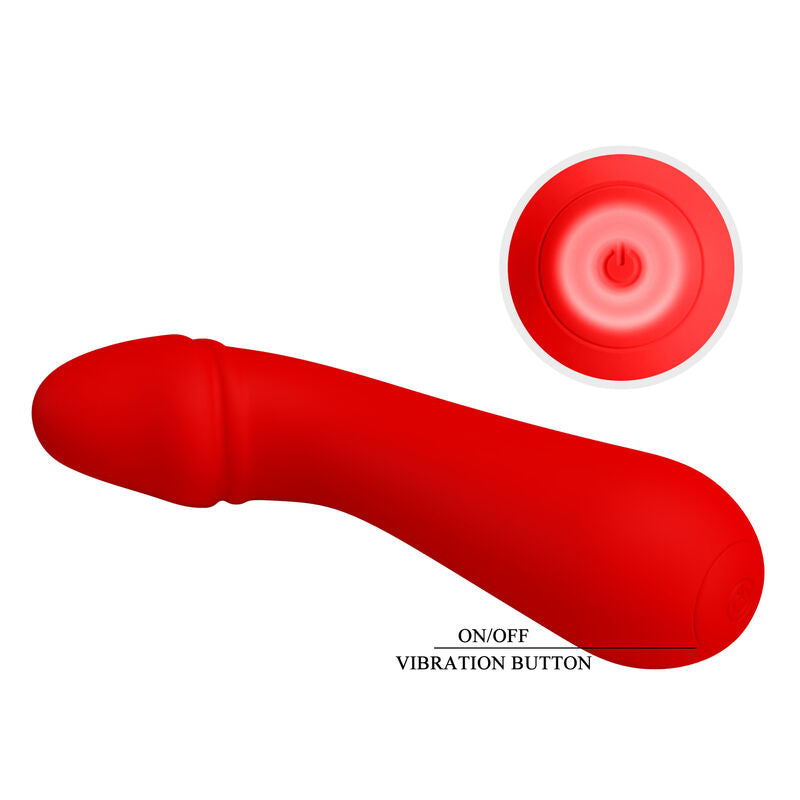 Pretty Love Cetus Vibrador Recargable Rojo