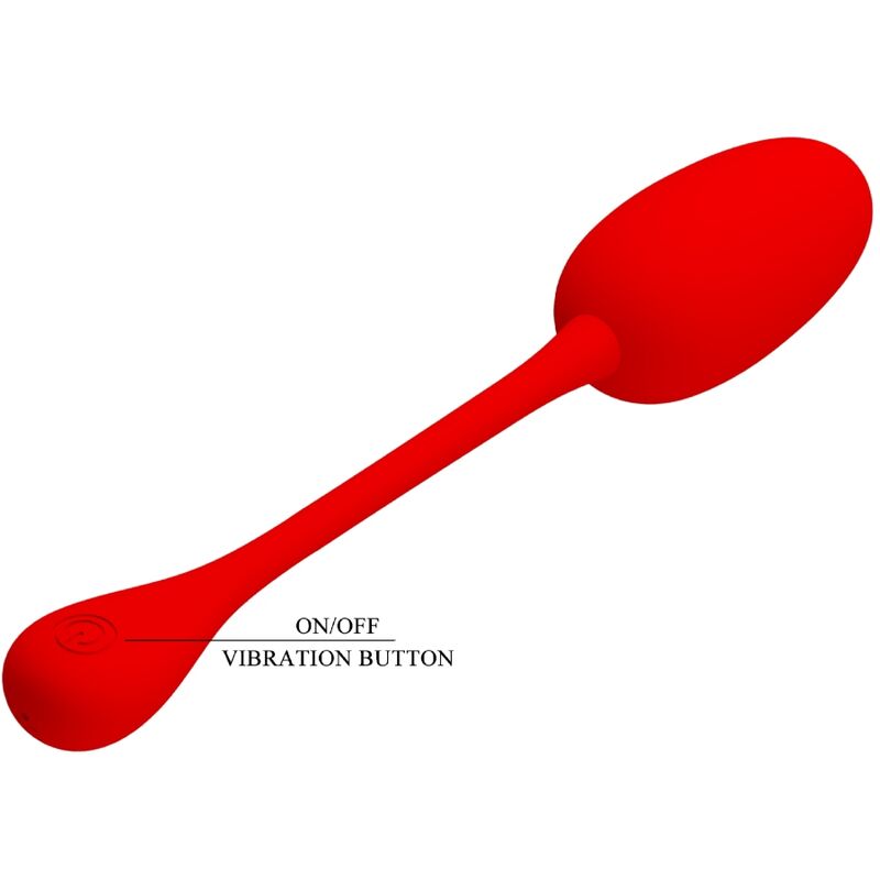 Pretty Love - Knucker Huevo Vibrador Recargable Rojo