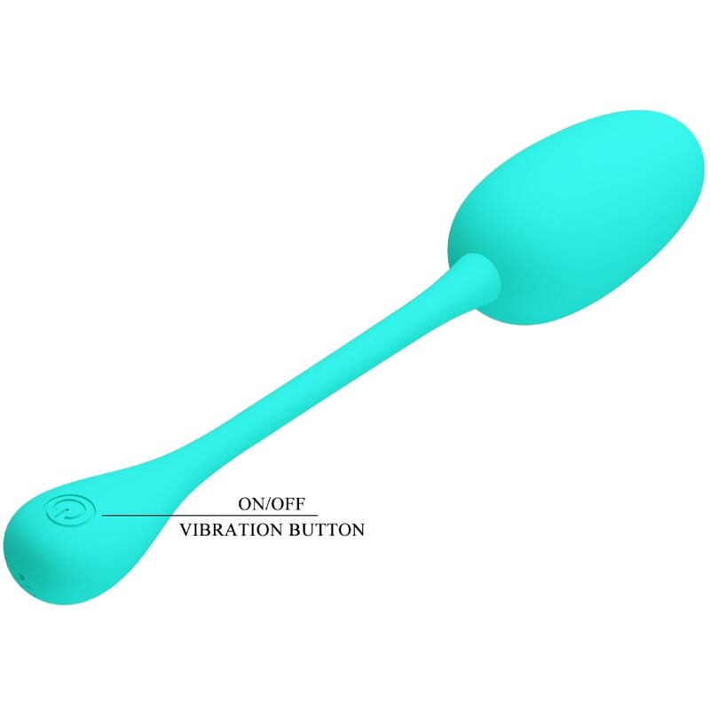 Pretty Love - Knucker Huevo Vibrador Recargable Verde Agua