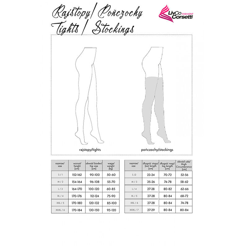 Livco Corsetti Fashion - Grarddis Lc Xg042 Medias Negro Talla Única