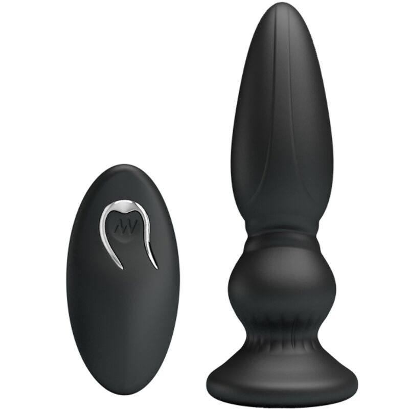 Mr Play - Vibrador Potente Control Remoto Anal Plug Negro