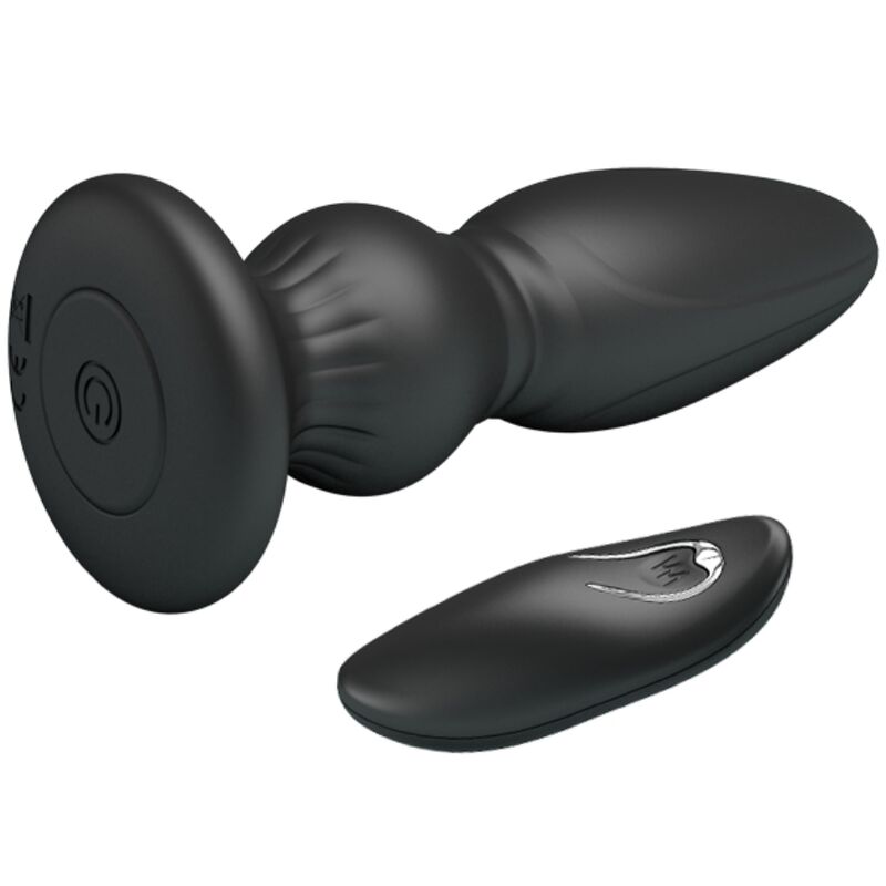 Mr Play - Vibrador Potente Control Remoto Anal Plug Negro