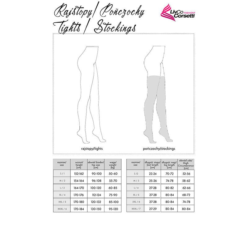 Livco Corsetti Fashion - Loliwia Lc19330 Medias Negro Talla Única