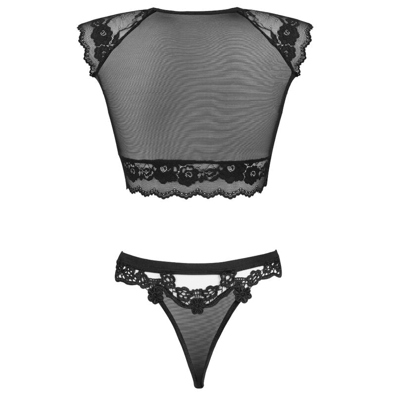 Livco Corsetti Fashion - Timosan Lc 90631 Sujetador + Panty Negro S/M
