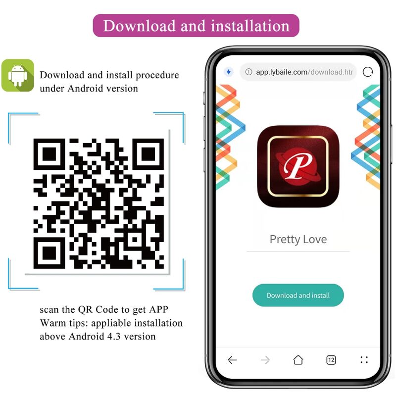 Pretty Love - August Vibrador Doble Placer App Remote