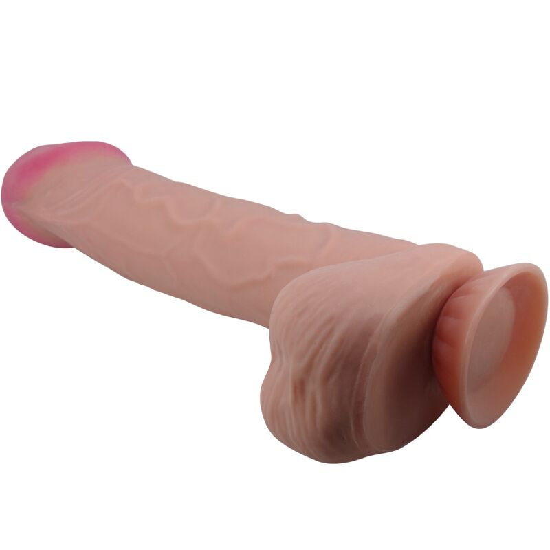 Pretty Love - Sliding Skin Series Dildo Realístico Con Ventosa Piel Deslizante Moreno 26 Cm