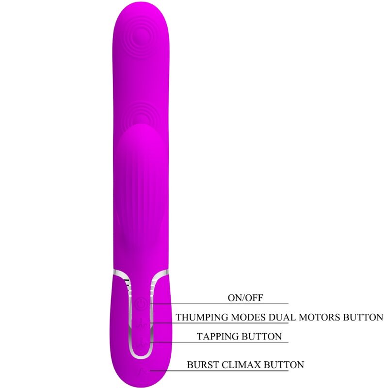 Pretty Love - Perlita Vibrador Punto G 3 En 1 Multifunción Vioeta