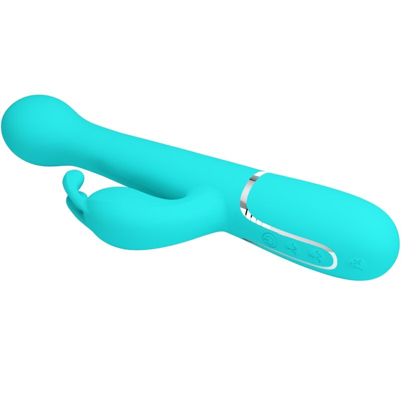 Pretty Love - Dejon Vibrador Rabbit 3 En 1 Multifunción Verde Agua