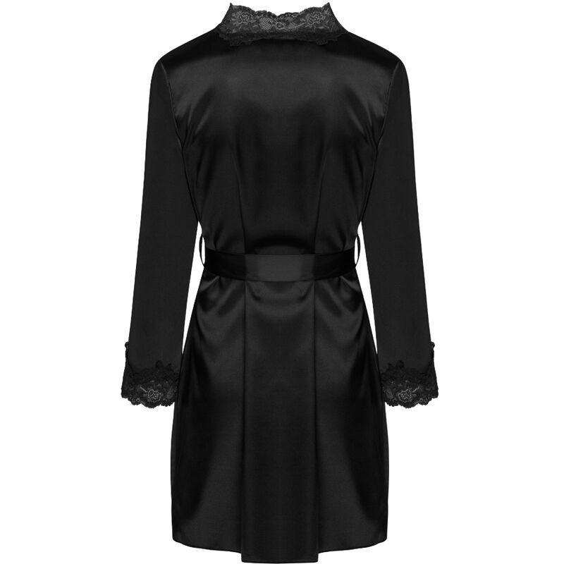 Livco Corsetti Fashion - Jacqueline Lc 90249 Bata + Camisa + Panty Negro L/Xl