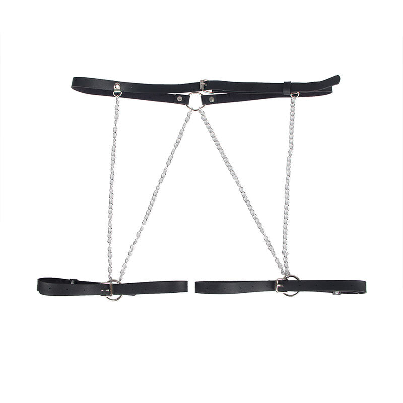Subblime - Arnés Forma Cinturon Cuero Negro Talla Única