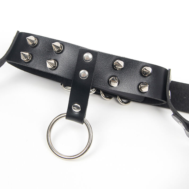 Subblime - Arnés Sujetador Y Collar Con Cadenas Talla Única