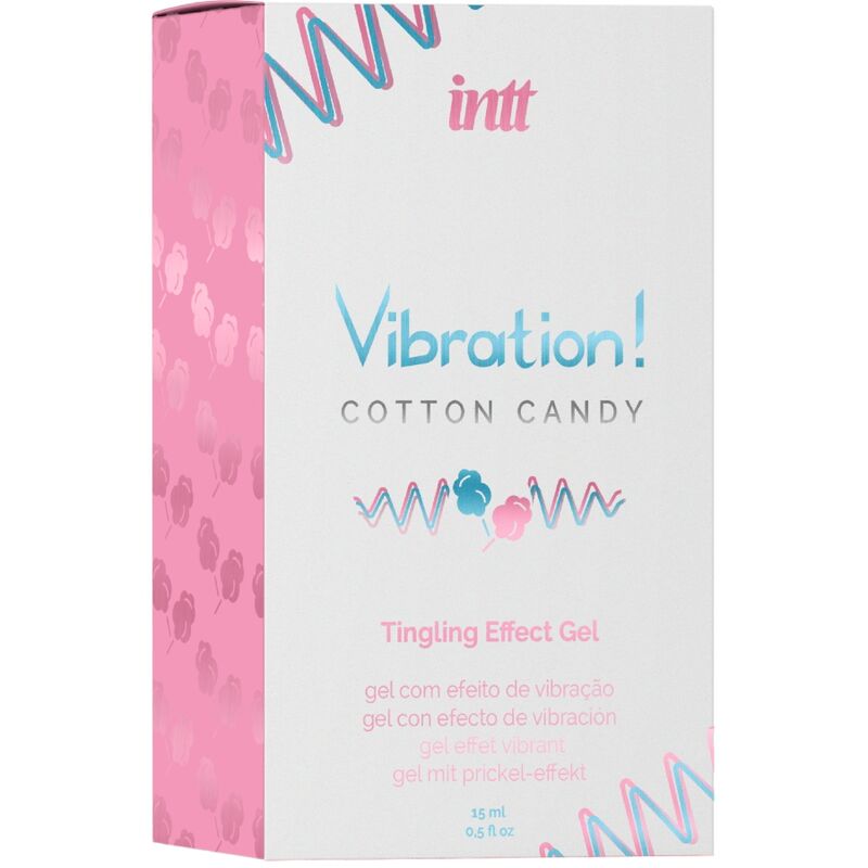 Intt - Potente Estimulante Íntimo Gel Vibrador Líquido Algodón De Azúcar 15 Ml