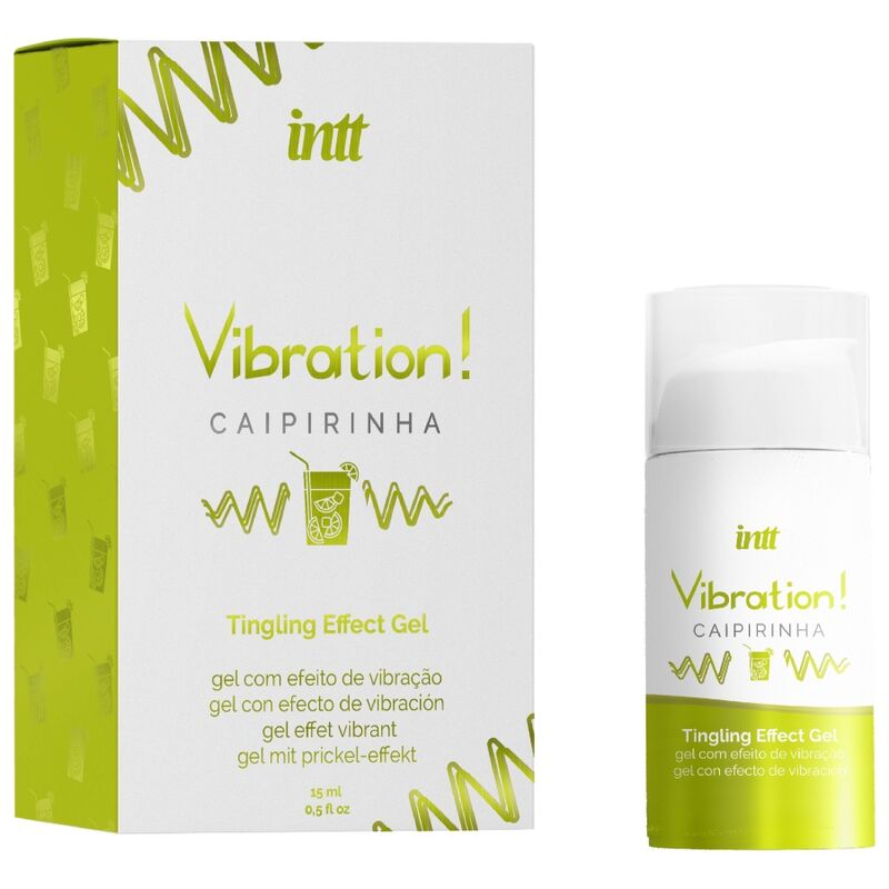 Intt - Potente Estimulante Íntimo Gel Vibrador Liquido Caipirinha 15 Ml