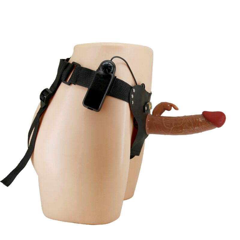 Pretty Love - Marion Harness Briefs Universal Con Dildo Vibración 19 Cm Mulato