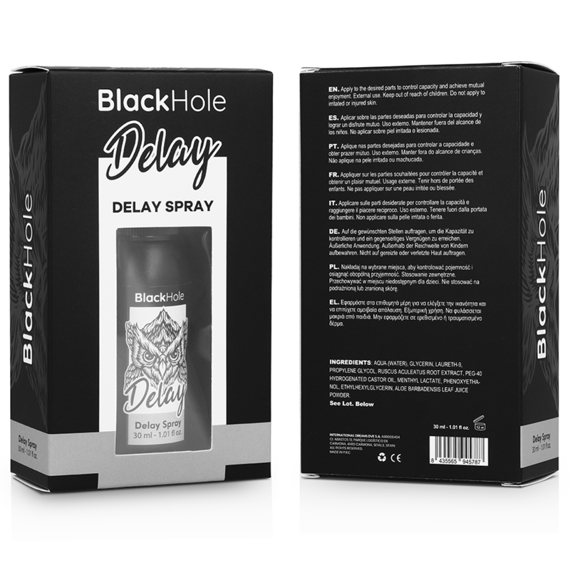 Black Hole - Spray Retardante Study Forte 30 Ml