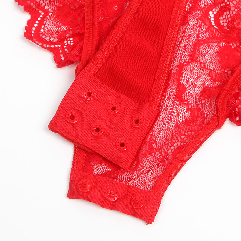 Subblime - Teddy Con Liga Detalle Encaje Y Tiras Rojo L/xl