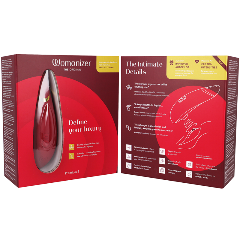 Womanizer - Premium 2 Estimulador De Clítoris Burdeos