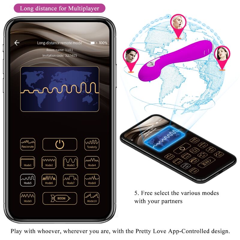 Pretty Love - Hector Vibrador Electroshock App Gratuita Violeta