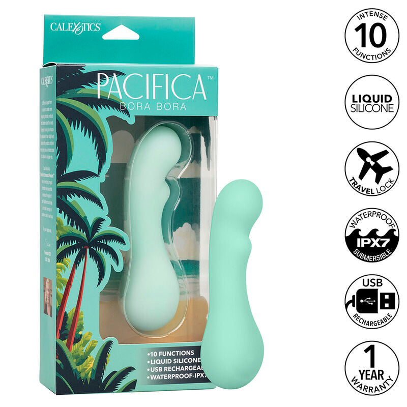 Calexotics - Pacifica Bora Bora Estimulador Punto G 10 Vibraciones Aqua
