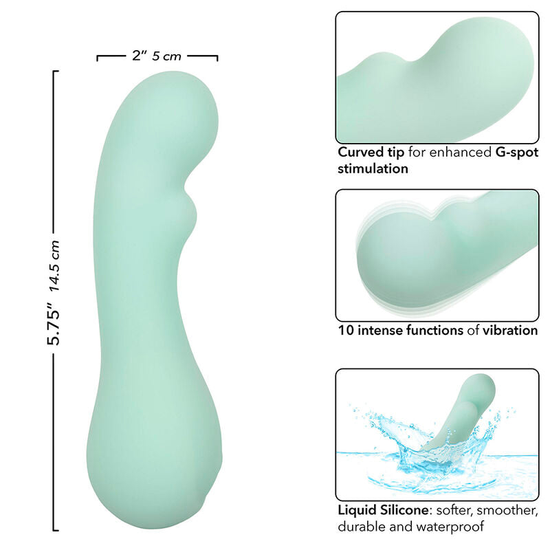 Calexotics - Pacifica Bora Bora Estimulador Punto G 10 Vibraciones Aqua