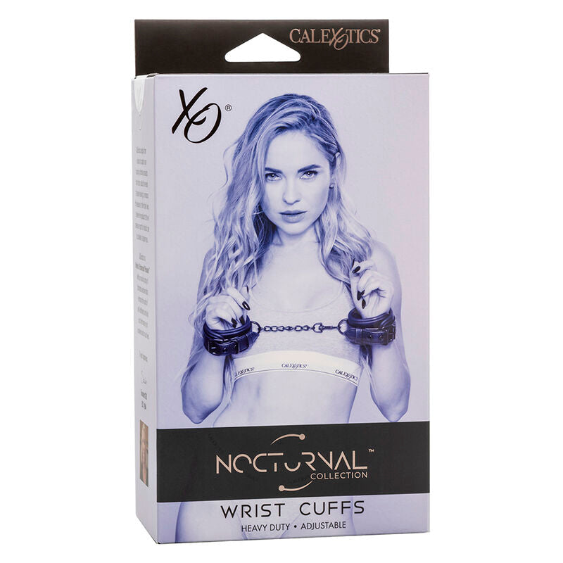Calexotics - Nocturnal Esposas Cuero Ajustable Negro