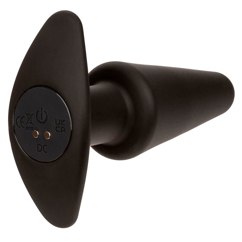 Calexotics - Rock Bottom Plug Anal Cónico 10 Vibraciones Silicona Negro