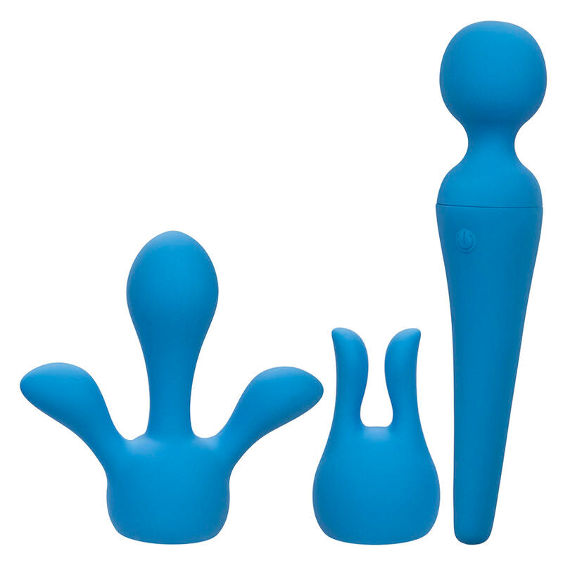 Calexotics - Couture Kit Vibrador Wand 10 Vibraciones Azul